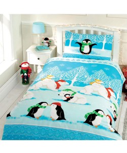 Children's single bedding set CHRISTMAS CUDDLES 135x200