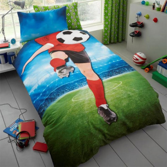 Children's single bedding set FOOTBALL PANEL 137x200