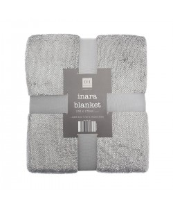 Throw Blanket INARA Glitter Gray 130x170