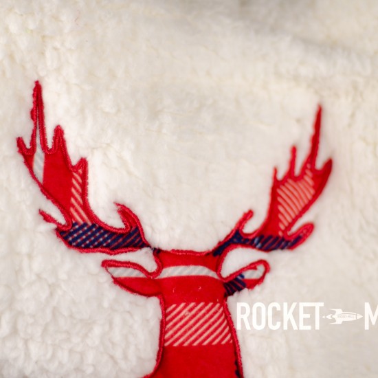 Single Microplush Comforter Set With Deer CREAM 135x200