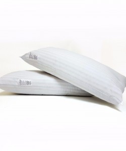 Stripe Hollowfibre Fill Bed Pillows - Set 2pcs 50x75