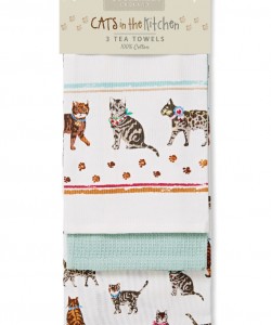 Kitchen towels CATS ON PARADE 45x65  3 PCs