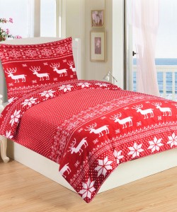 Microplush Comforter Set SOB RED 140x200