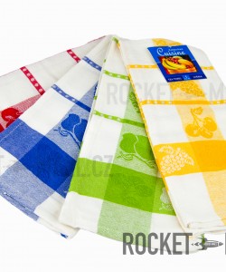 Kitchen towels 45x65 4 PCs  (mixed colors) 