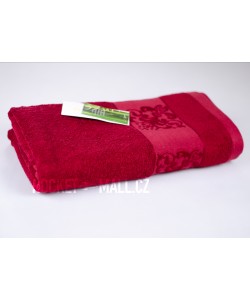 Soft bamboo bath towel ANKARA burgundy 70x140