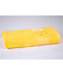Soft bamboo bath towel ANKARA yellow 70x140 