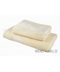 Terry bath towel and hand towel set Florina IVORY 70x140 + 50x100