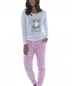 Ladies Comfy Pyjama Set CAT