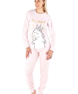 Ladies Comfy Pyjama Set I'M MAGGIE Pink